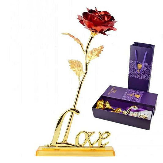 New Year Gift Gold Plated Rose (with Love Holder Box) For Your Love