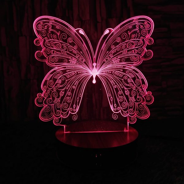 New Year Special 3D Butterfly Beautiful Night Lamp