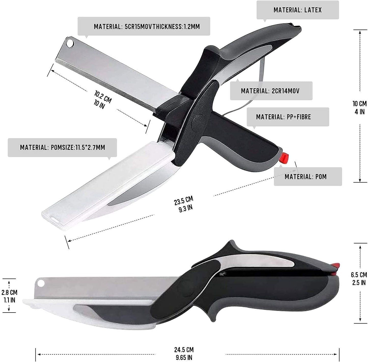 Clever Cutter - 2 in 1 Kitchen Knife