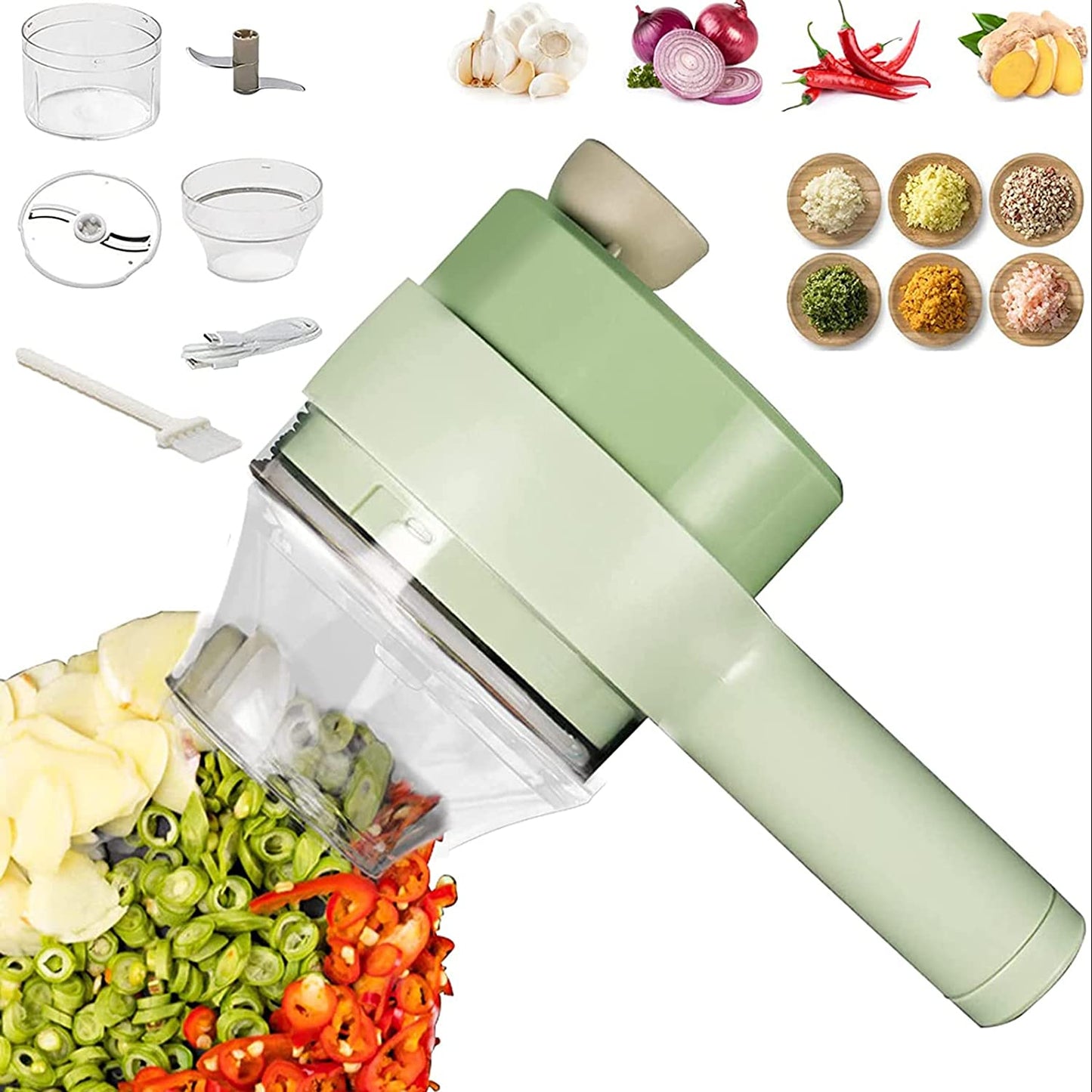 KIHO™ 4 in 1 Electric Vegetable Cutter