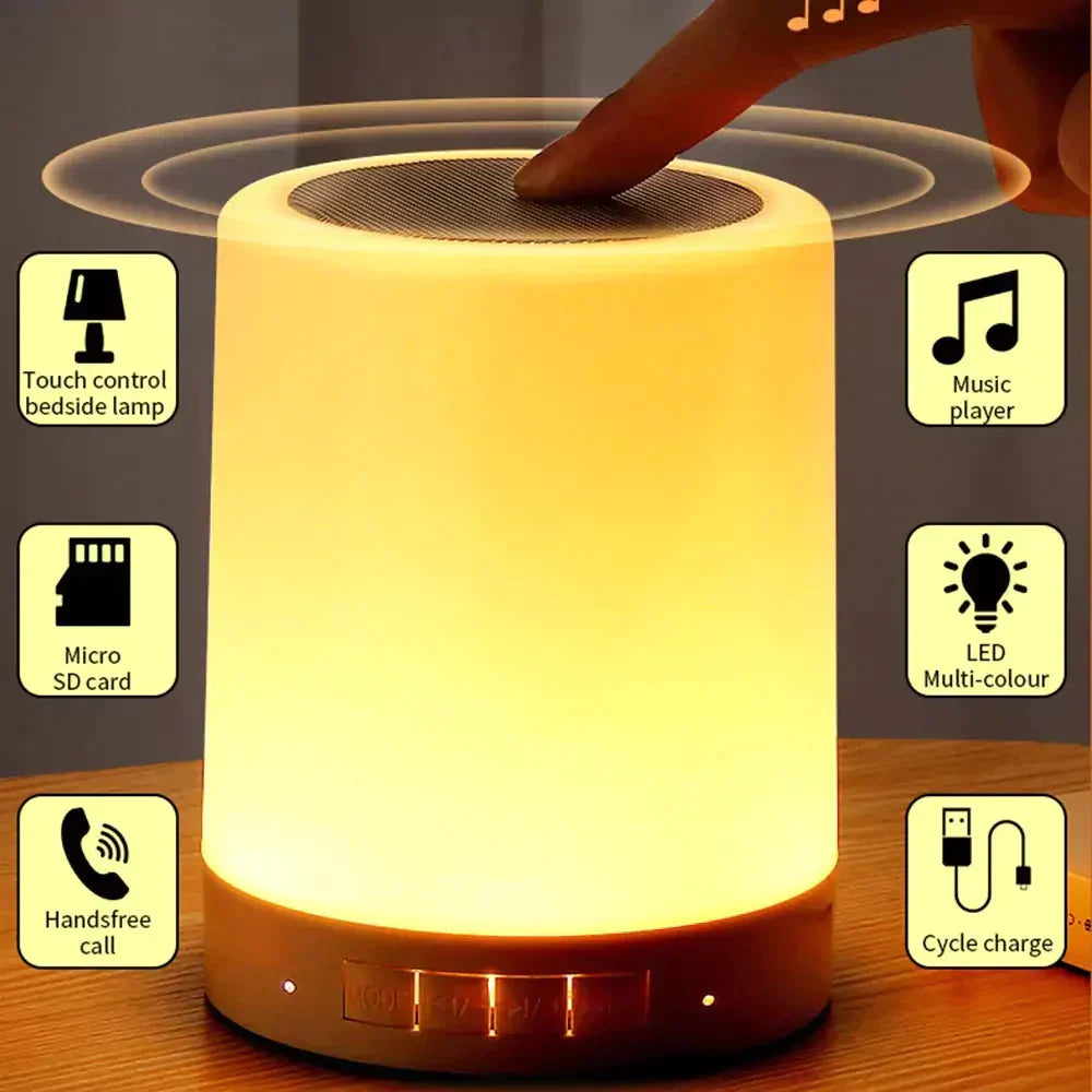 Portable Wireless Touch Lamp Speaker