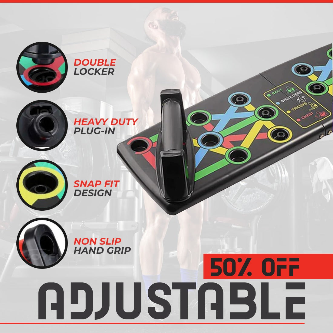 New Year Special Foldable Pushup Board To Keep You Fit And Healthy