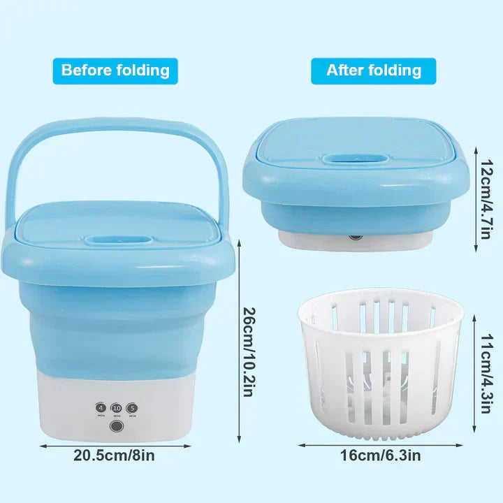 KIHO™ Portable Folding Washing Machine with Dryer