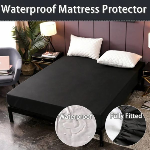 Mattress Cover For Bed water proof black colour