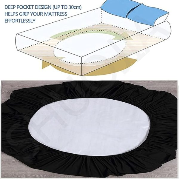 Mattress Cover For Bed water proof black colour